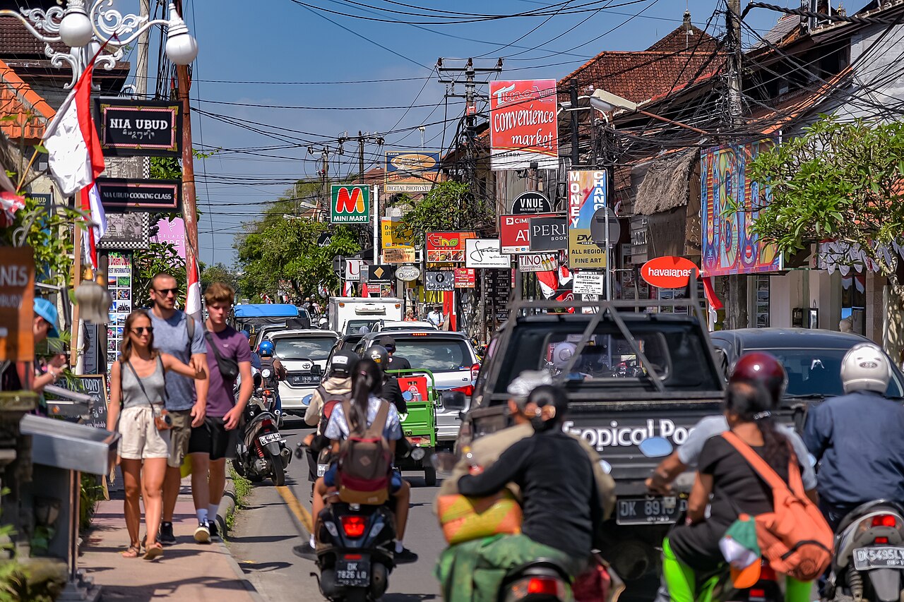 A street in Ubud, Bali, Indonesia
