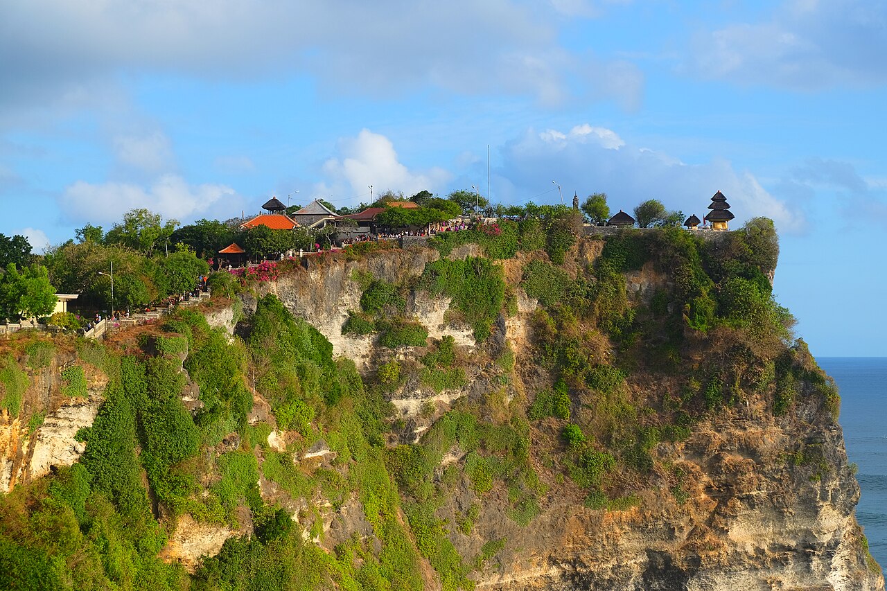Uluwatu Temple on Bali's sea cliffs, Indonesia