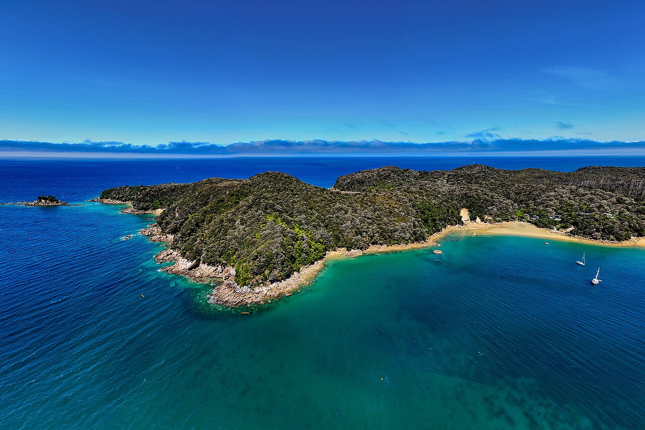Anchorage Bay in Abel Tasman National Park, New Zealand