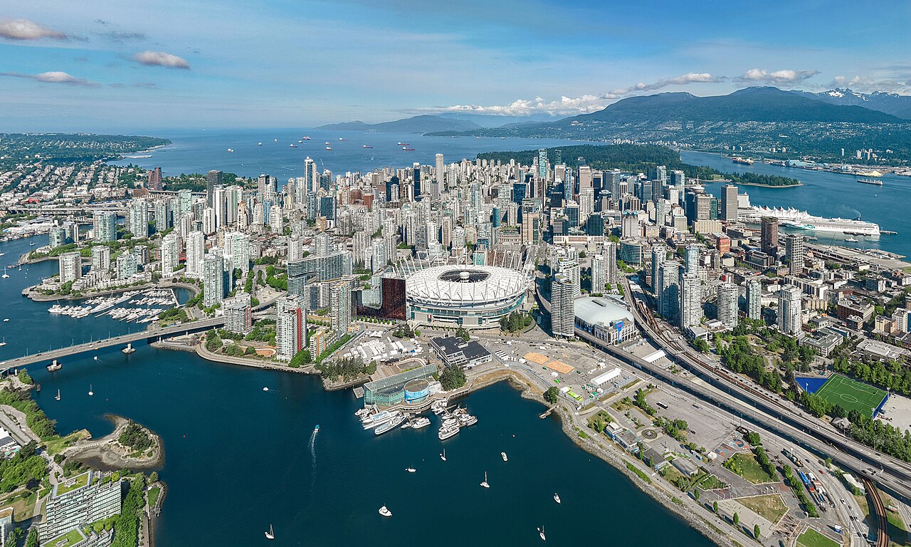 Downtown Vancouver and its waterfront, Canada