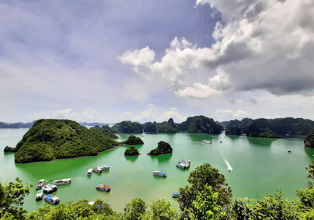 Ha Long Bay viewed from Titov Island, Vietnam