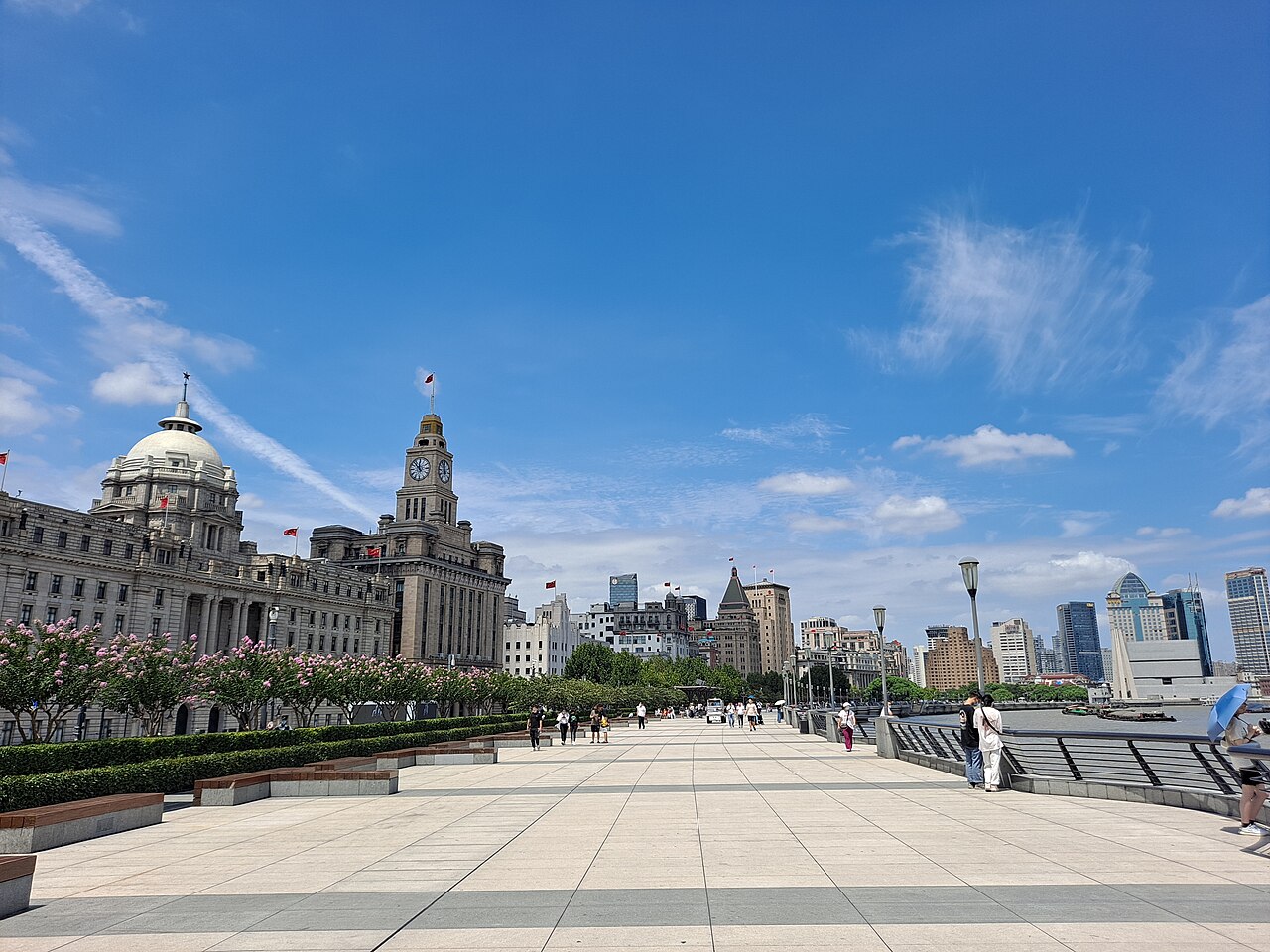 Historic waterfront buildings on Shanghai's Bund, China