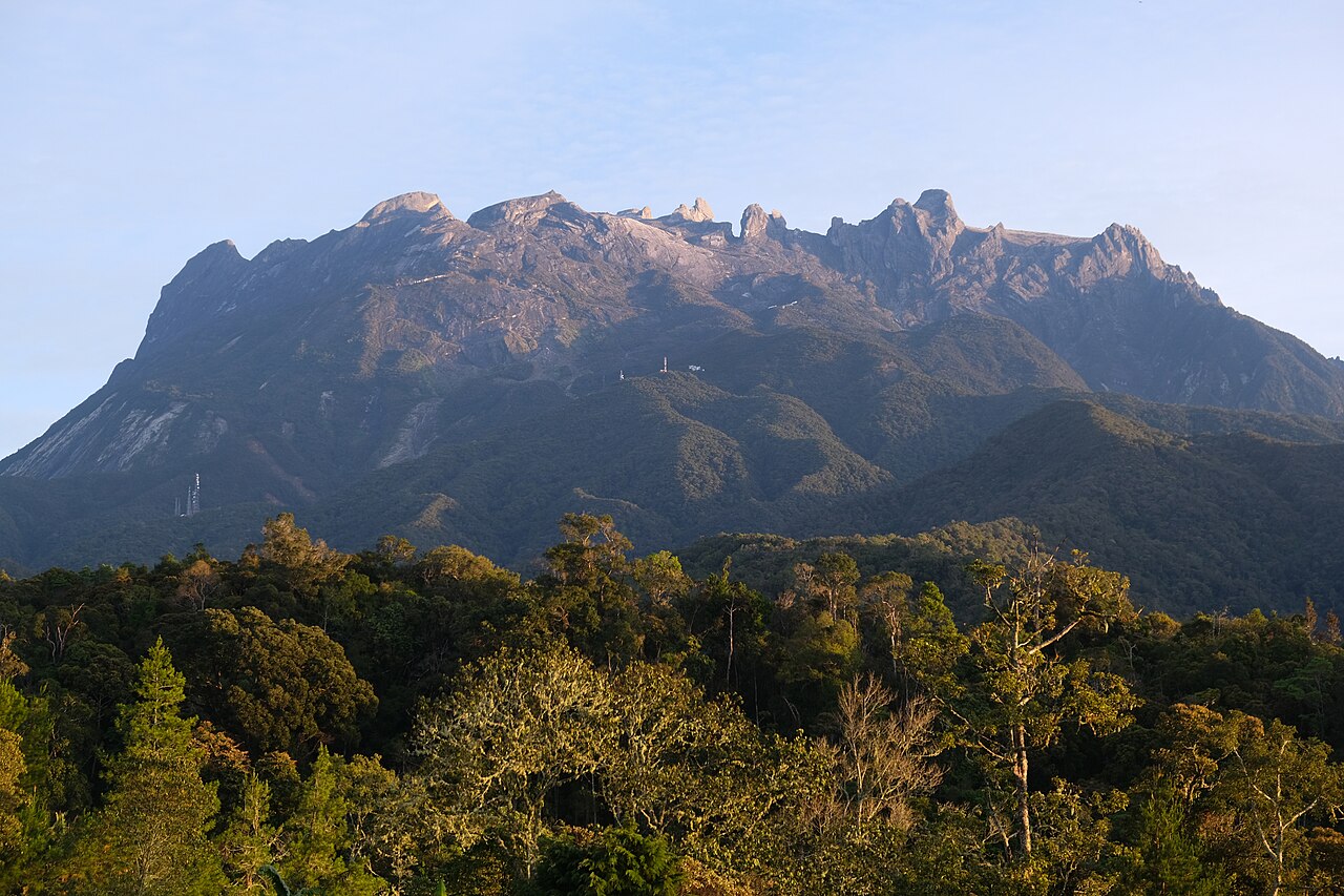 Mount Kinabalu viewed from Kundasang, Sabah, Malaysia