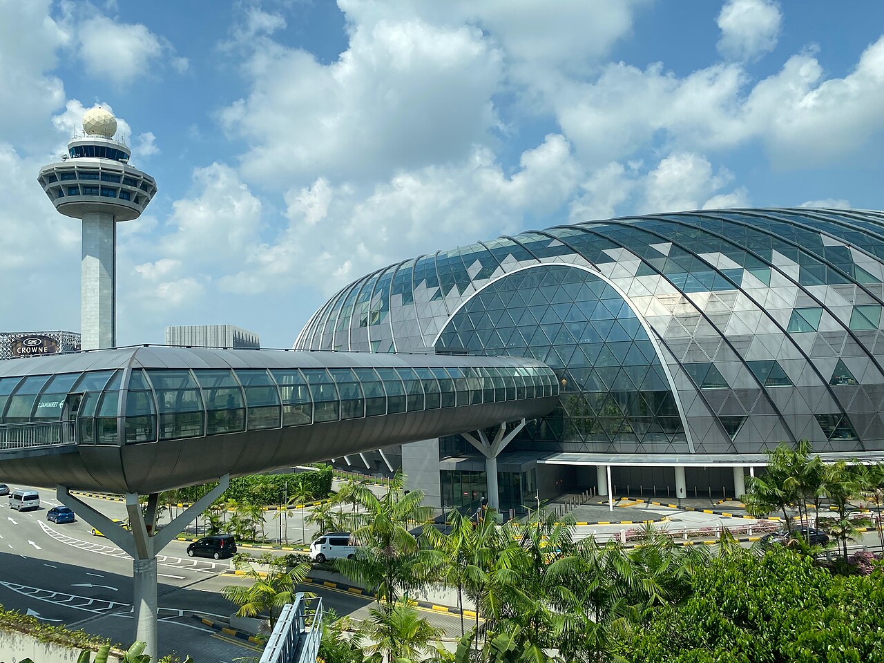 Exterior of Jewel Changi Airport beside the airport terminals, Singapore
