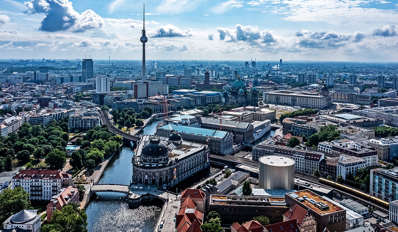 Berlin's Museum Island and television tower, Germany