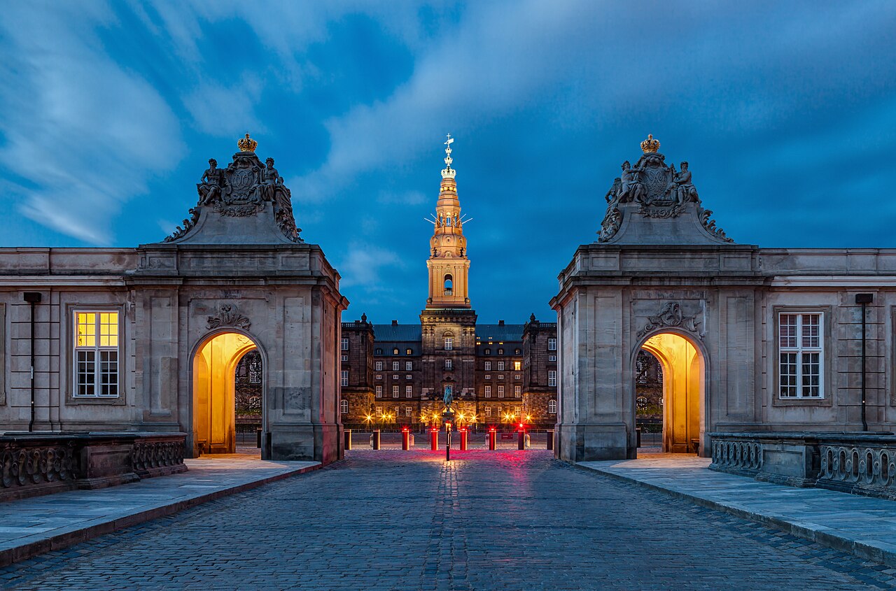 Christiansborg Palace in Copenhagen, Denmark