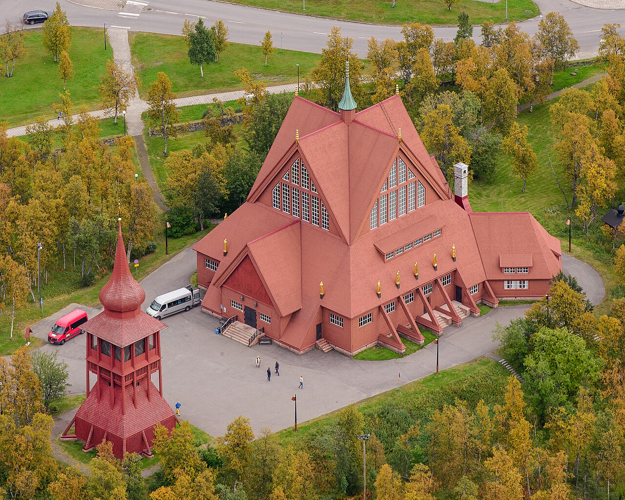 Kiruna Church photographed in 2017, Sweden