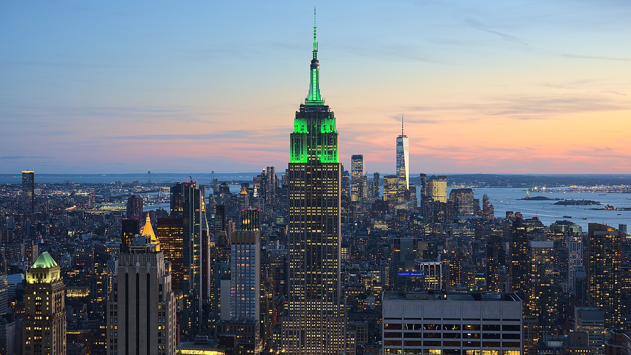 Empire State Building and the New York City skyline, United States