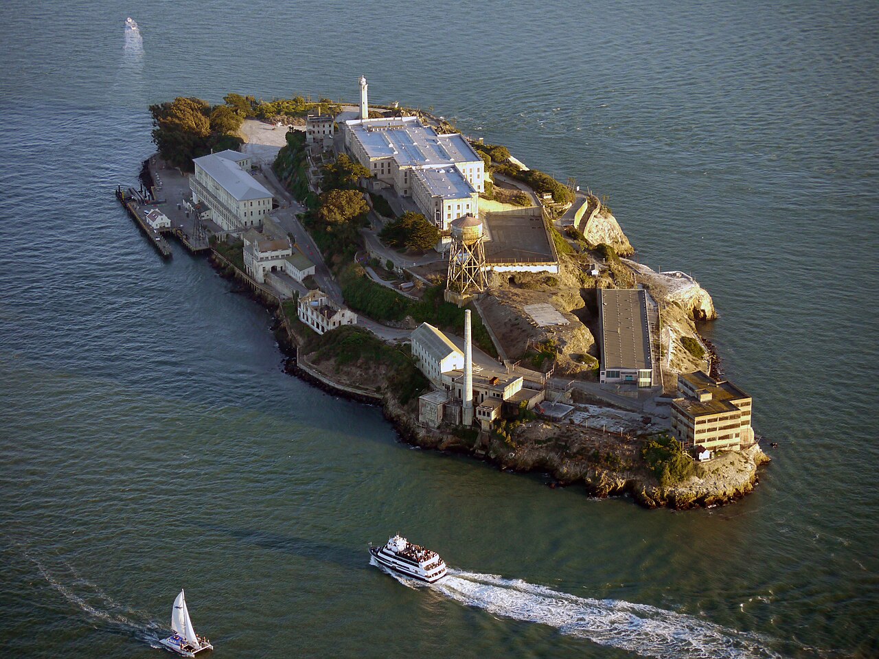 Alcatraz Island in San Francisco Bay, United States