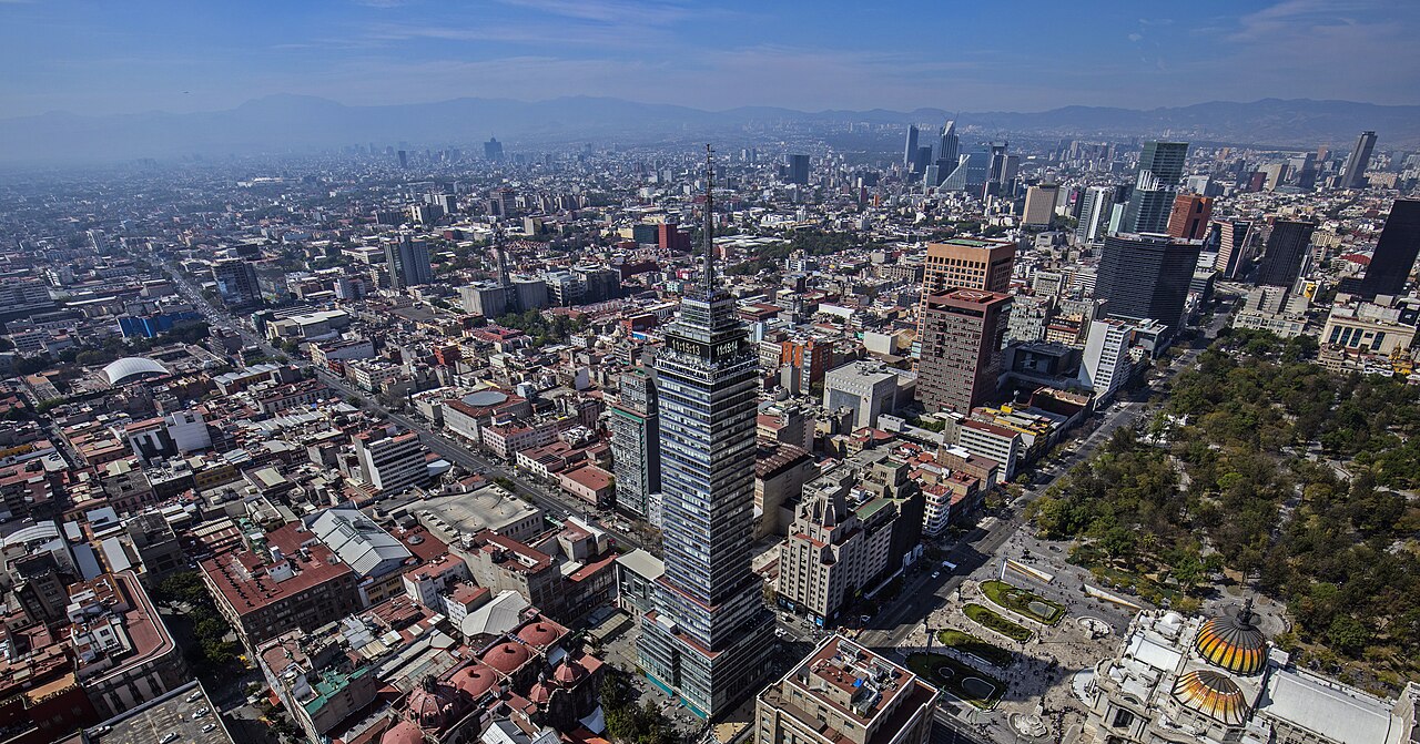 Aerial view of Mexico City, Mexico