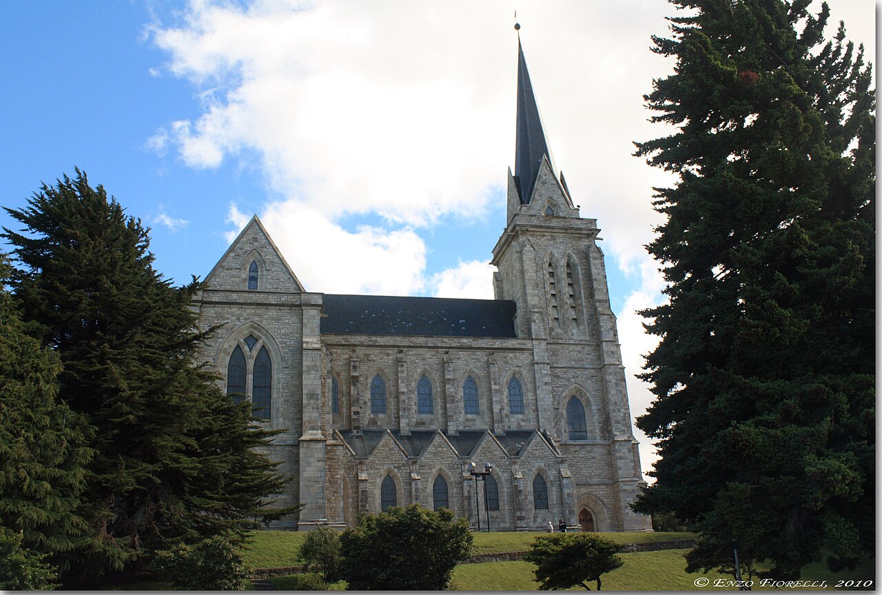 Bariloche Cathedral beside the Patagonian lakes, Argentina