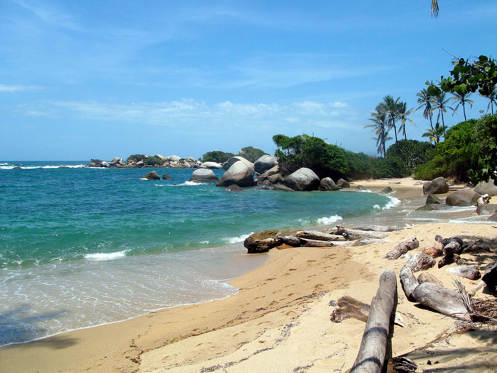Arrecifes Beach in Tayrona National Park, Colombia